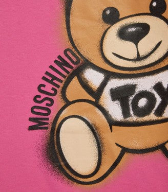 MOSCHINO KID-TEEN PINK TEDDY BEAR LOGO T-SHIRT – NeverShape Kids Boutiques