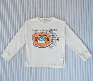 "SWEET LIFE RECIPE: Pumpkin Pie" 2025 Young Artist Collaboration long-sleeve pullover [NoNo x NeverShape]