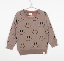 Load image into Gallery viewer, Lilly+Sid Smiley Sweatshirt Stone Color Super Comfortable