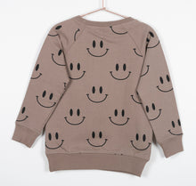 Load image into Gallery viewer, Lilly+Sid Smiley Sweatshirt Stone Color Super Comfortable