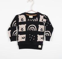 Load image into Gallery viewer, Lilly+Sid Rain Bear Sweatshirt Black Color Super Comfortable