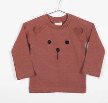 Load image into Gallery viewer, Lilly+Sid Brown Bear Top Brick Color Super Comfortable