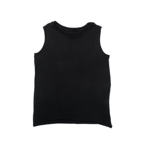 BeMi Raw Edge Tank Top Zebra Black