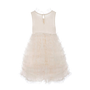 Petite Adele Embroidery Tulle Dress