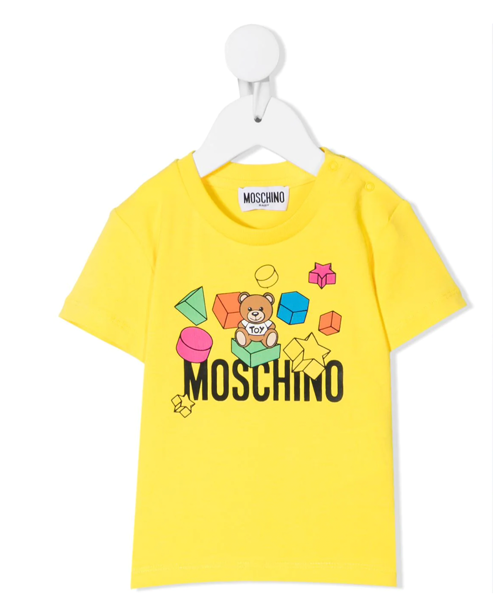 Yellow clearance moschino shirt