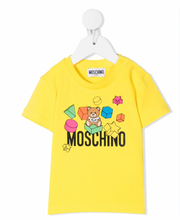 Load image into Gallery viewer, MOSCHINO BABY
YELLOW COTTON LOGO T-SHIRT