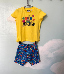 MOSCHINO BABY
YELLOW COTTON LOGO T-SHIRT