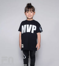 Load image into Gallery viewer, NUNUNU + FILA MVP Over Sized T Black