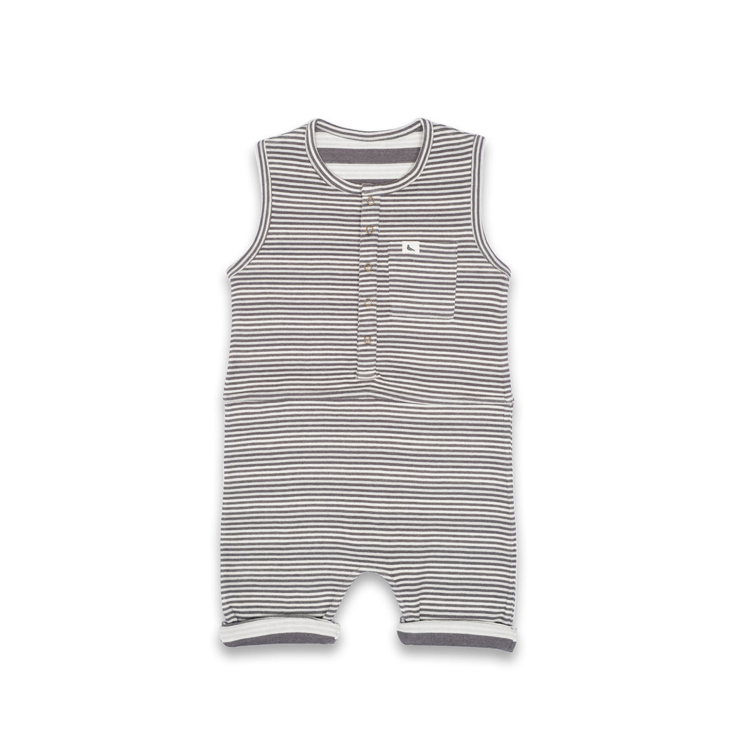 Turtledove London Reversible Jersey Stripe Shortie Dungaree