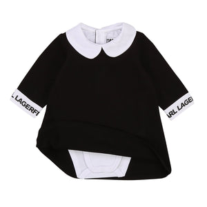 KARL LAGERFELD BABY DRESS W/BODYSUIT UNDERNEATH