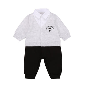 KARL LAGERFELD BABY BOY 3-IN-1 COVERALL W/POPLIN COLLAR