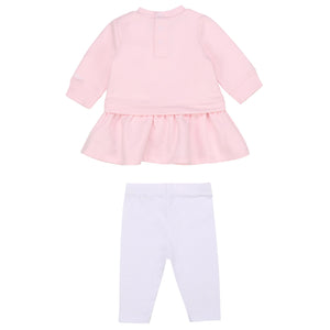 KARL LAGERFELD BABY GIRL SET OF CHOUPETTE DRESS & LEGGING