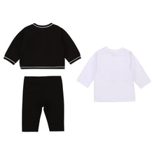 Load image into Gallery viewer, KARL LAGERFELD BABY GIRL 3 PC SET TSHIRT &amp; FRENCH TERRY SET