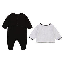 Load image into Gallery viewer, KARL LAGERFELD BABY BOY 2PC KARL FOOTIE &amp; CARDIGAN SET