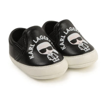 Load image into Gallery viewer, KARL LAGERFELD BABY CRIB SHOES KARL LOGO