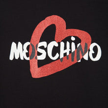 Load image into Gallery viewer, MOSCHINO BABY BLACK RED HEART LOGO DRESS